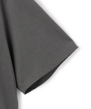 ICB L 【接触冷感・UVケア・洗える】クロップド ロゴTEE チャコール系