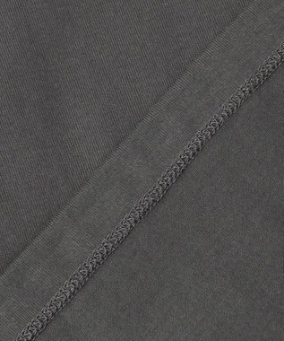 ICB L 【接触冷感・UVケア・洗える】クロップド ロゴTEE チャコール系