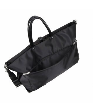 ACE BAGS & LUGGAGE PROGRES プログレ ミュー トートバッグ 2WAY セットアップ機能 ショルダーベルト付き 17396  トートバッグ レディース ユーティリティポケット ボストンバッグ ブラック