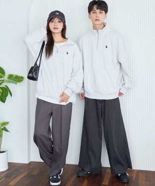 WEGO 【ユニセックス着用ITEM】別注　U.S POLO ASSN.　ハーフZIPPO グレーその他