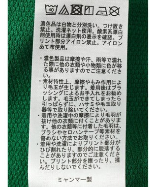 Green Parks コットンＵＳＡミニ裏毛リメイク風プルオーバー Green