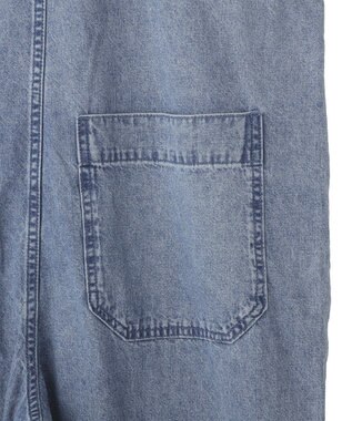 YECCA VECCA 綿麻デニムサロペット Light Indigo