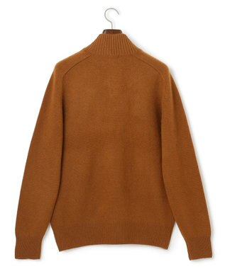 J.PRESS MEN 【カシミア100%使用】カシミヤリブモックネック ニット ブラウン系
