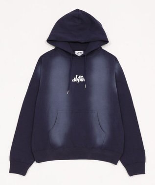 WEGO 【ユニセックス着用ITEM】ハートモチーフプルパーカー ネイビー