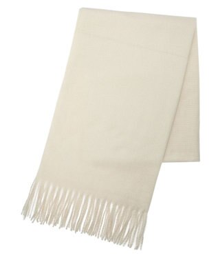 Green Parks カシミヤライクカラーストール Ecru