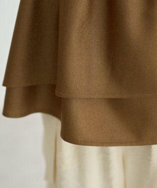 YECCA VECCA シャイニーオーバーキャミ Camel