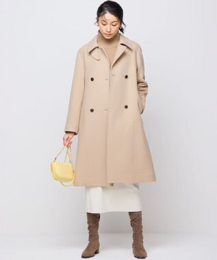 組曲 S ライトビーバー トレンチライク ロングコート ベージュ系