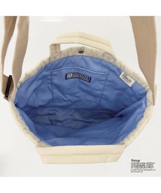 ROOTOTE 8415【スヌーピー】IP.トール2ウェイ.キルト.ピーナッツ-9X 02：アイボリー