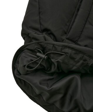 earth music&ecology 2WAYパファーブルゾン Black