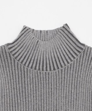 WEGO 【2025年秋冬新作】リブハイネックショートニット グレーその他