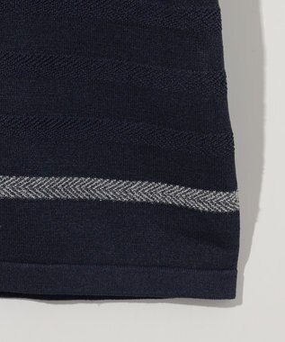 JOSEPH ABBOUD 【エコ素材/軽量/通気性/速乾性】ペーパーヤーンニット Ｔシャツ ネイビー系