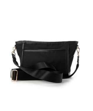 LA BAGAGERIE リサイクルレザー　フラップショルダー ブラック