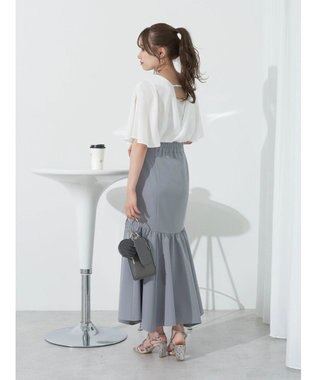 earth music&ecology ２ＷＡＹショルダースリットブラウス Off White