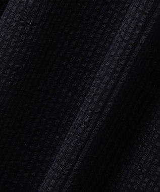 自由区 【WEB限定・洗える・XSサイズあり】シャドウサッカー ワンピース ネイビー系