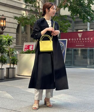 UNFILO 【洗える/シワになりにくい】撥水ナイロンタフタワッシャー ブラック