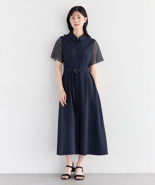 YECCA VECCA レース切替ワンピース