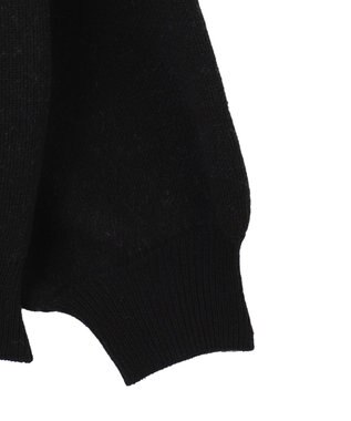 WEGO グラフィックBIGニットプルオーバー ブラック