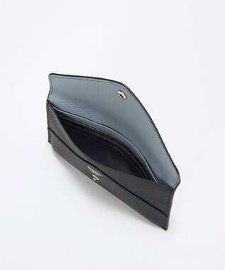 TOPKAPI 【Breath TOPKAPI】DUAL デュアル シュリンクレザー バイカラー 長財布　薄型 / 軽量 ブラック