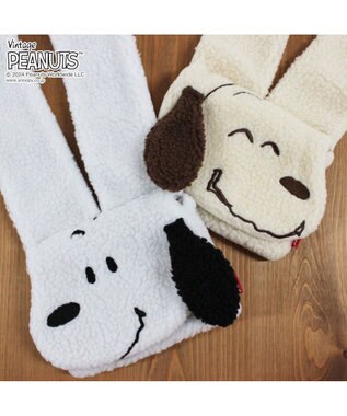ROOTOTE 8412【スヌーピー】IP.マフルー.ピーナッツ-9U 01：アイボリー・ブラウン