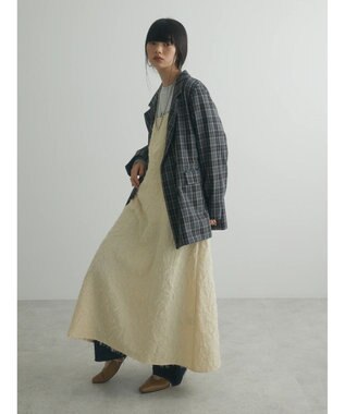 Green Parks armonia．フェザージャガードキャミワンピース Ivory