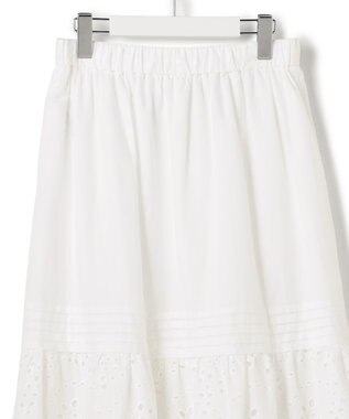 23区 【先行予約】カットワークエンブロイダリー スカート ホワイト系