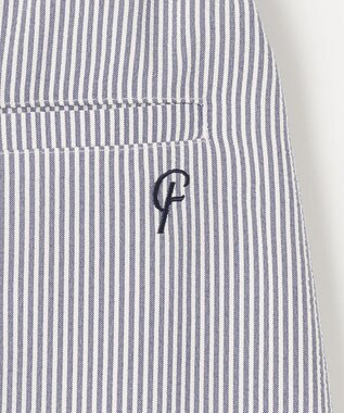 23区GOLF セットアップ企画【23Fondation/WOMEN】【吸水速乾】サッカーストライプ ツーピース ネイビー系2