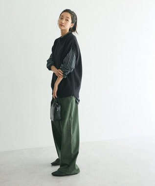 CRAFT STANDARD BOUTIQUE ホックワイドパンツ Khaki