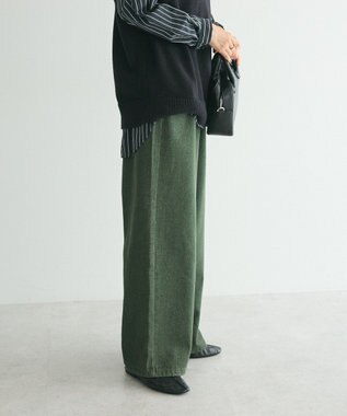 CRAFT STANDARD BOUTIQUE ホックワイドパンツ Khaki