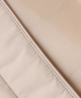 ANY SIS S 【2WAY】ノーカラーミドル ダウン ベージュ