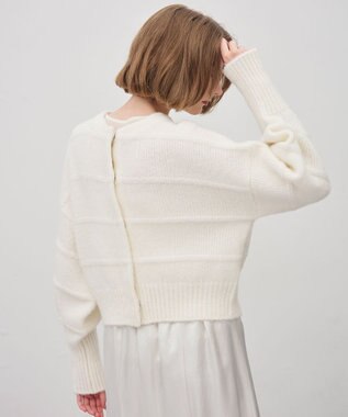 uncrave フィラメントモヘアニット 2WAYカーディガン オフ