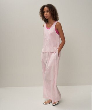 ATON CATCH WASHER COTTON | タンクトッププルオーバー PINK