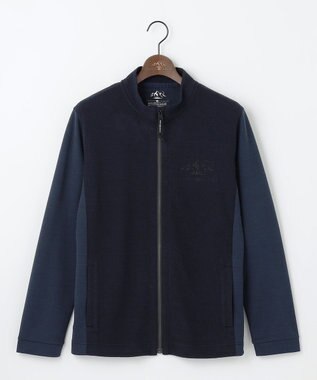 【ソフト/吸水速乾/ライナードッキング対応】メランジバック メッシュ ジップ カットソー