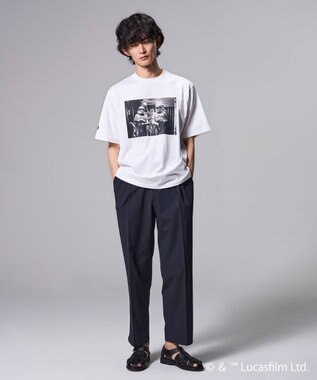 JOSEPH HOMME 【WEB限定】【スター・ウォーズ 】 JOSEPH HOMME スター・ウォーズ / リラックスフォルム クルーネックプリントTシャツ ホワイト系2
