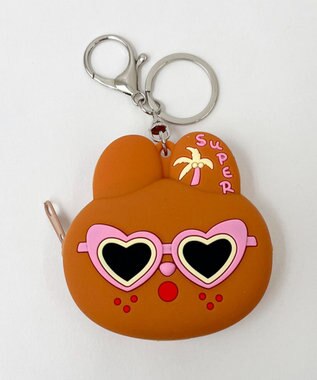 WEGO バカンスアニマルミニポーチ ブラウン