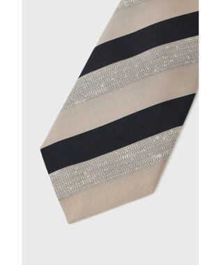 DAKS シルクジャカード 3フォールドタイ ベージュ