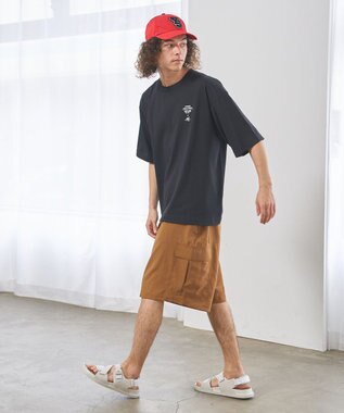 J.PRESS YORK STREET 【UNISEX】リネンライクイージーカーゴ ハーフパンツ ブラウン系