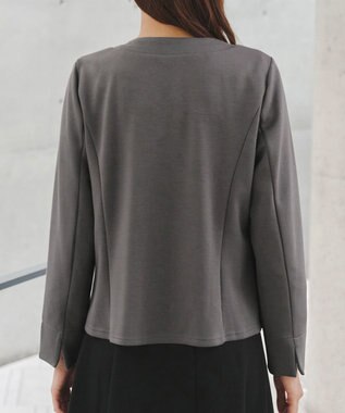 Tiaclasse 【洗える】ソフトダンボールジャケット チャコールグレー