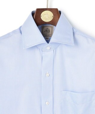 J.PRESS MEN 【Single Needle Tailoring / 形態安定】MILETAエレガントドビー ドレスシャツ / ワイド サックスブルー系