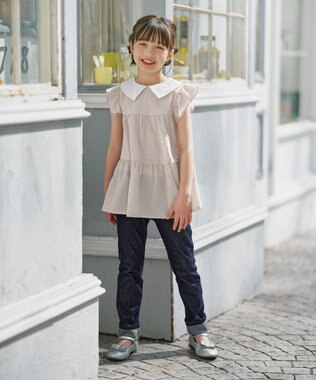 組曲 KIDS 【150-160㎝】ティアード チュニック ベージュ