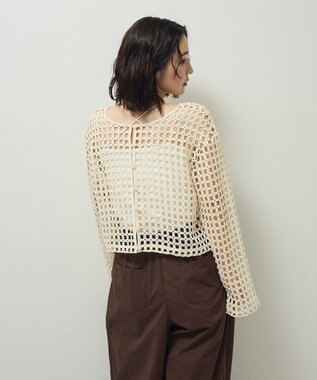 Green Parks ・ＳＵＧＡＲ　ＳＰＯＯＮ　２ｗａｙフラワーメッシュカーデ Ivory