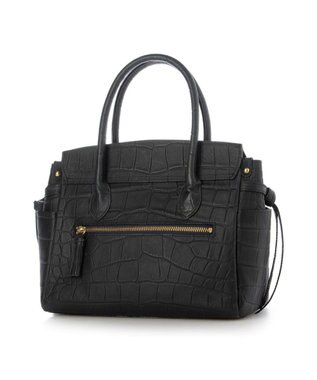 UNBILLION 【テレビ ドラマ着用アイテム】perche 姫路オイルレザーフラップ付きトートバッグS クロコネイビー