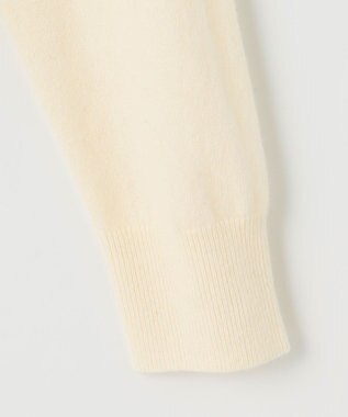 J.PRESS LADIES 【洗える】CASHMERE BLEND ロゴ ニット ホワイト系