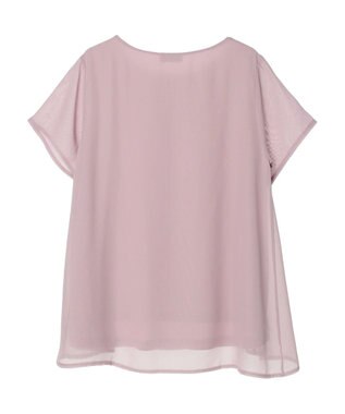 earth music&ecology シアードッキングＡラインチュニック Pink