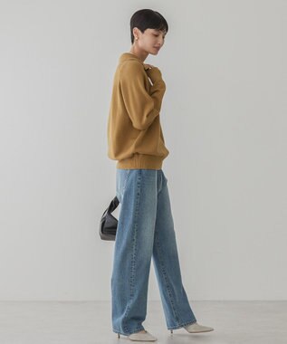 AMERICAN HOLIC バイパチハーフＺＩＰニットプルオーバー Camel