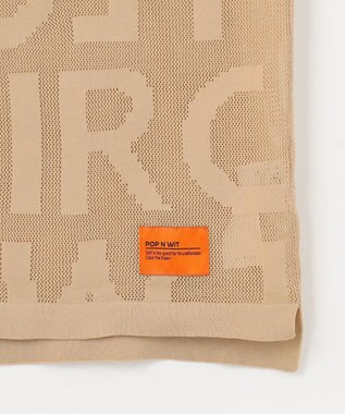 PW CIRCULUS 【手洗い可能】【UNISEX】ニットメッシュポロ ゴルフ ベージュ系