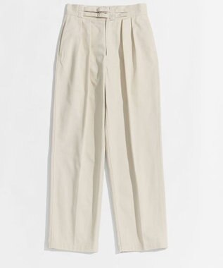 LENO DOUBLE BELTED GURKHA TROUSERS 《UNISEX》 ダブルベルトグルカパンツ IVORY