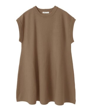 CRAFT STANDARD BOUTIQUE ファンクショナルノースリーブフレアニットプルオーバー Brown