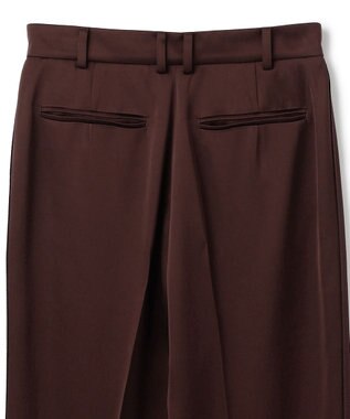 BEIGE， CASSITER / リネンブレンド サテンクロップドパンツ Bordeaux