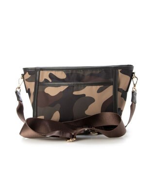 LA BAGAGERIE リサイクルレザー　フラップショルダー カーキ