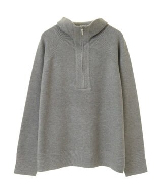 AMERICAN HOLIC バイパチハーフＺＩＰニットプルオーバー Light Gray Mixture